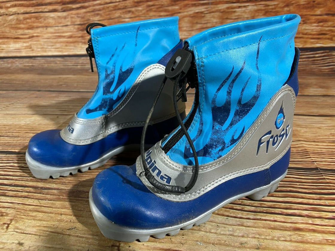 Alpina Frost Kids Nordic Cross Country Ski Boots Size EU30 US12 for NNN A-113