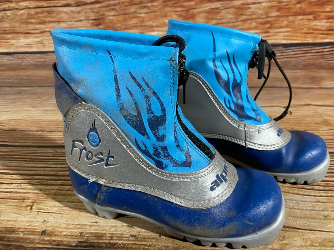 Alpina Frost Kids Nordic Cross Country Ski Boots Size EU30 US12 for NNN A-113