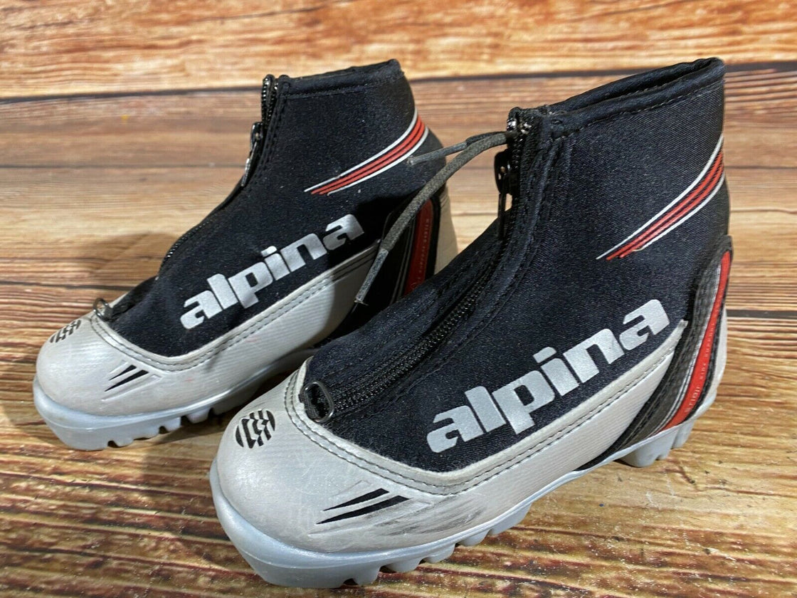 Alpina ST10 Plus Kids Nordic Cross Country Ski Boots Size EU29 US11for NNN A-279