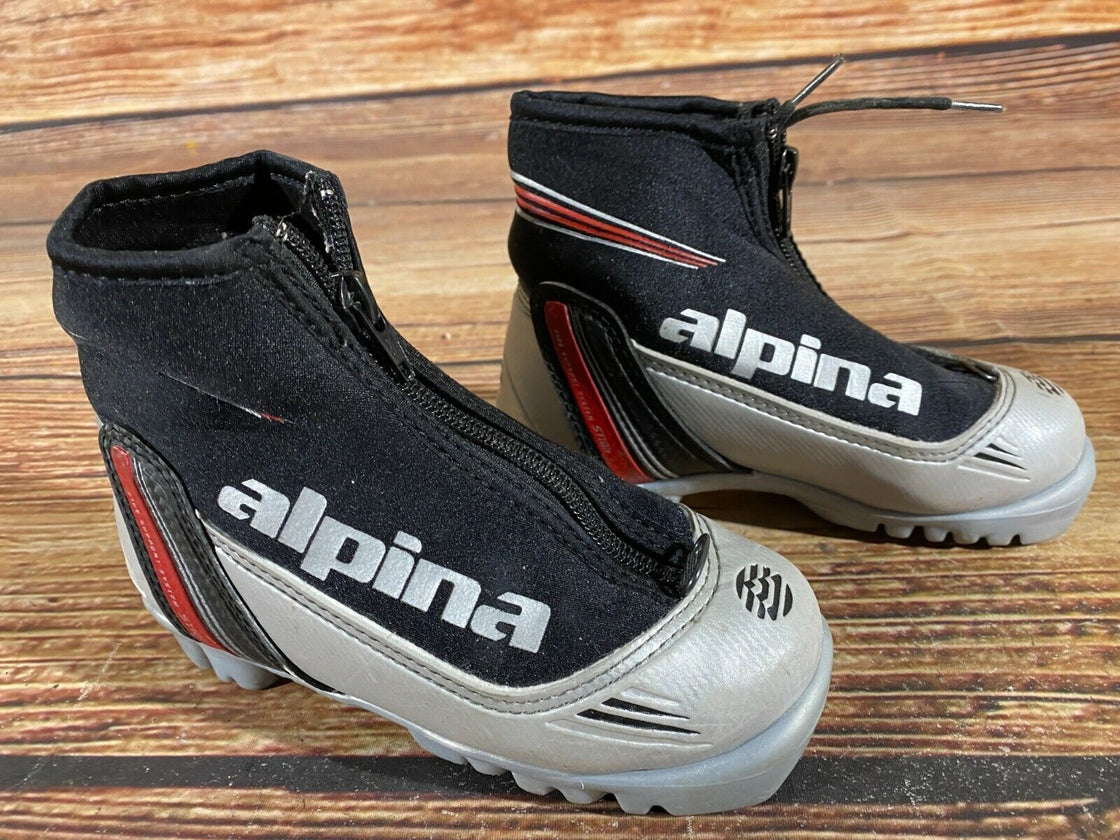 Alpina ST10 Plus Kids Nordic Cross Country Ski Boots Size EU29 US11for NNN A-279