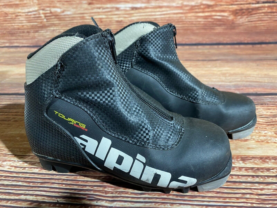 Alpina Touring Kids Nordic Cross Country Ski Boots Size EU35 US3.5 NNN A-1162