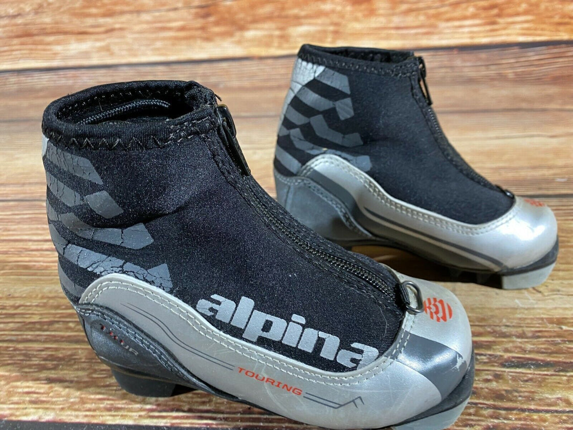 Alpina T10jr Kids Nordic Cross Country Ski Boots Size EU26 US9 for NNN A-185