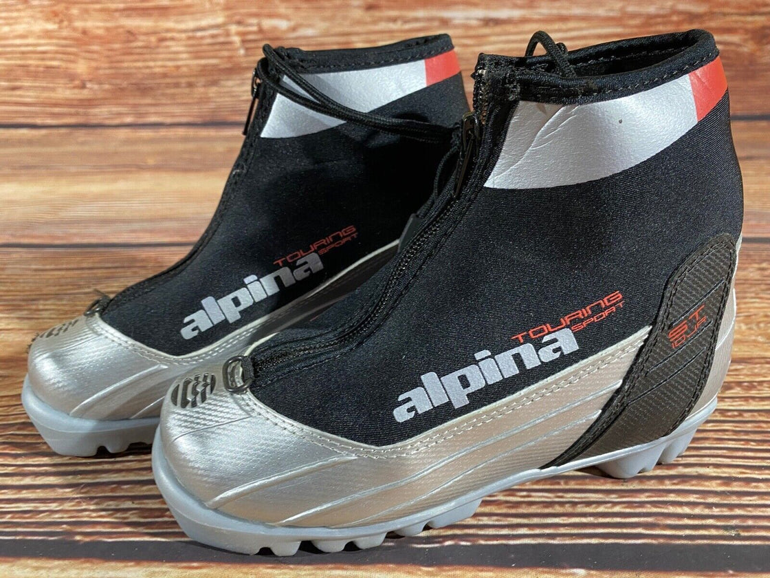 Alpina ST10jr Kids Nordic Cross Country Ski Boots Size EU32 US1.5 NNN A-1148