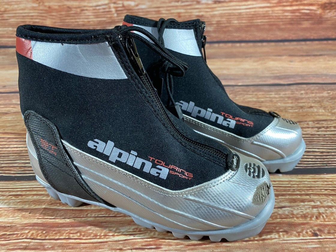 Alpina ST10jr Kids Nordic Cross Country Ski Boots Size EU32 US1.5 NNN A-1148