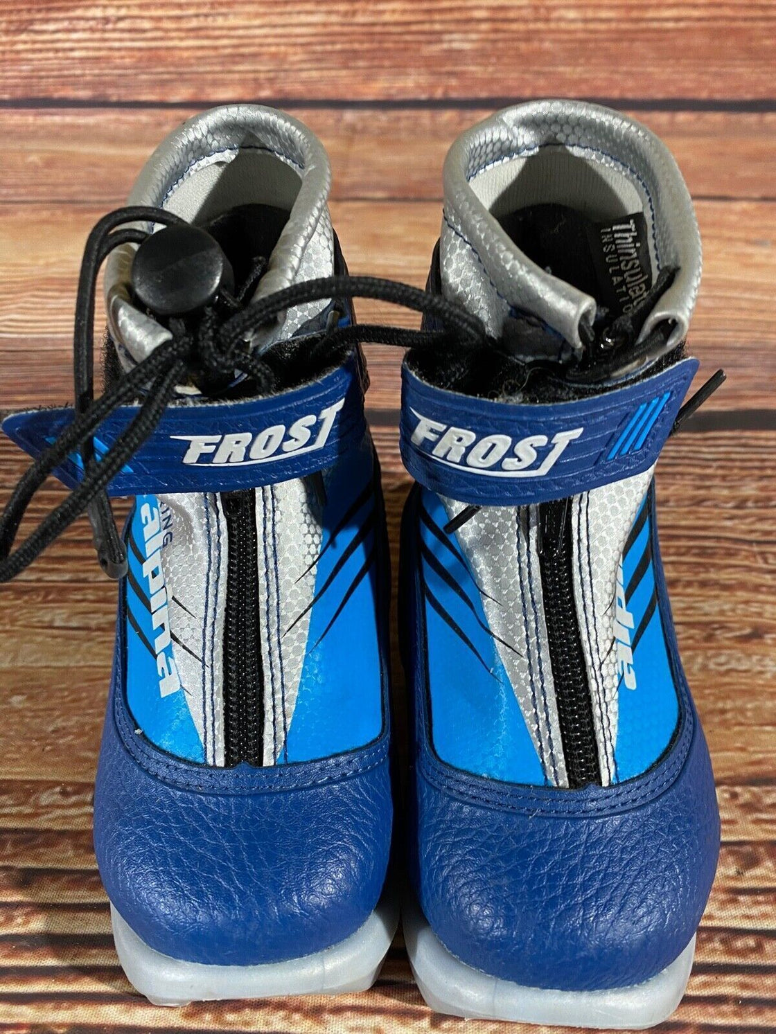 Alpina Frost Nordic Cross Country Ski Boots Kids Size EU26 US9 NNN A-1101