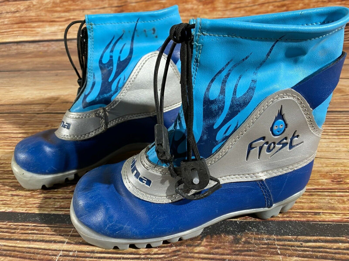 Alpina Frost Kids Nordic Cross Country Ski Boots Size EU31 US12.5 for NNN A-328