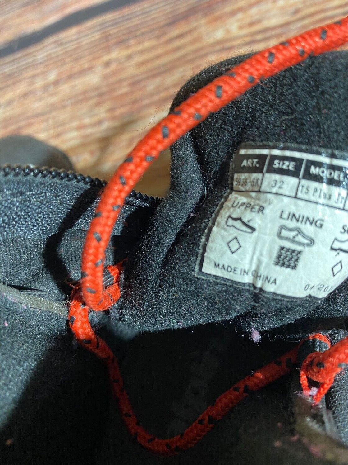 Alpina T5plus Nordic Cross Country Ski Boots Kids Size EU32 US1.5 NNN A-1082