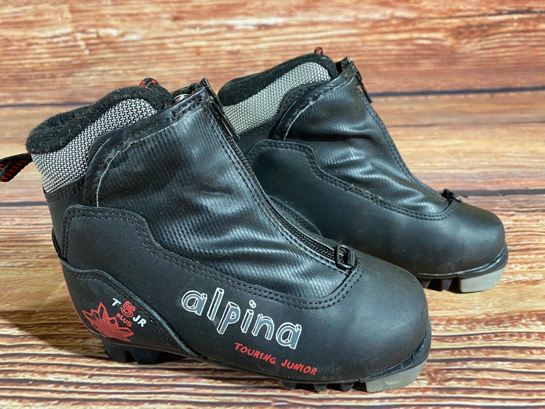 Alpina T5jr Kids Nordic Cross Country Ski Boots Size EU29 U11 NNN A-1121