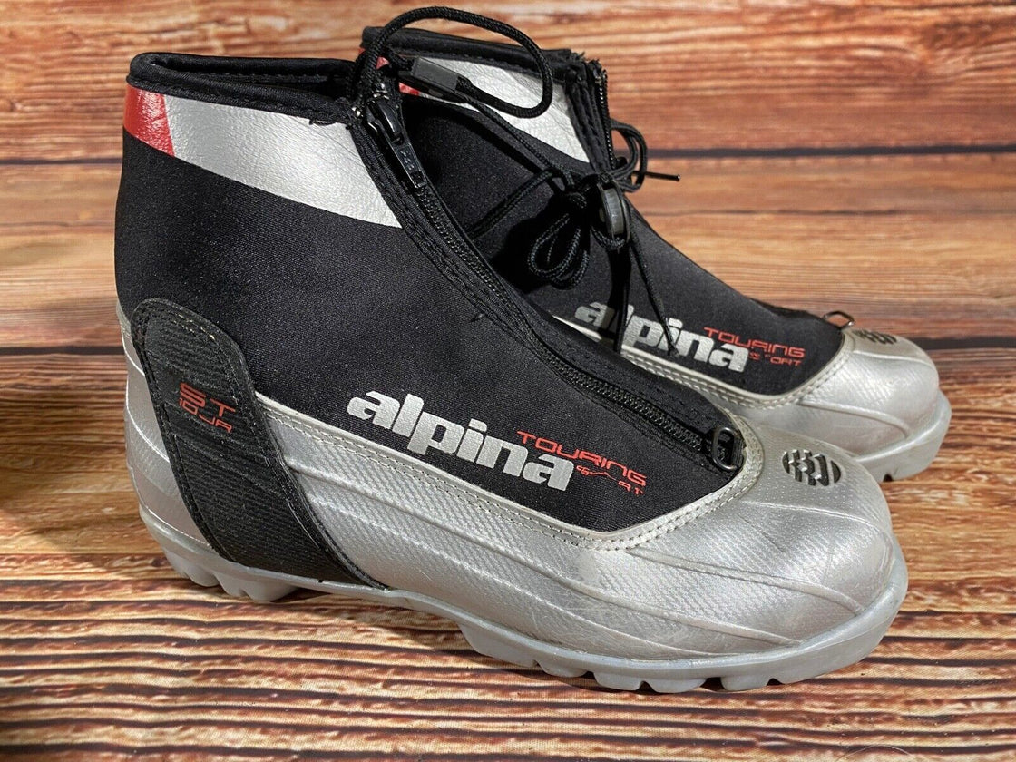 Alpina ST10j Nordic Cross Country Ski Boots Kids Size EU36 US4.5 NNN A-1031