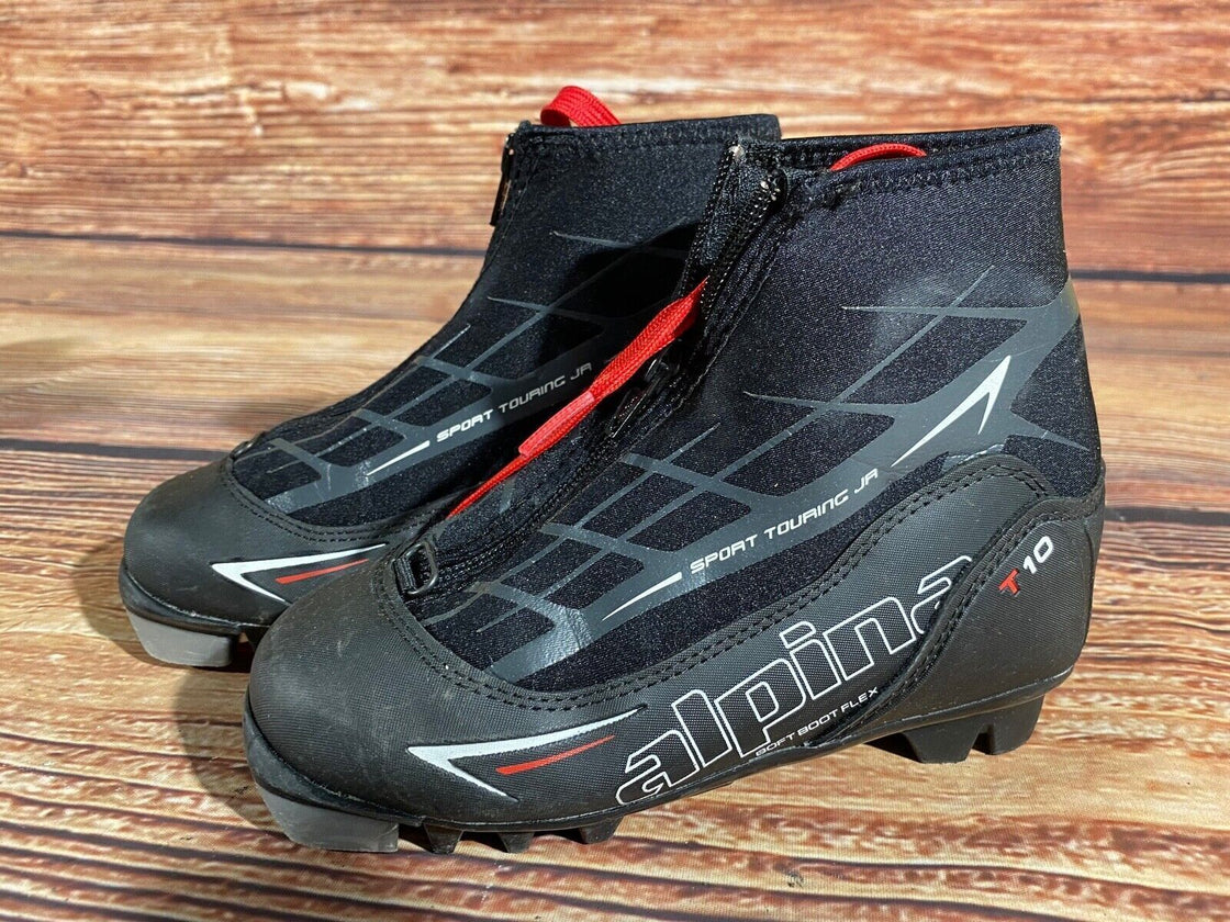 Alpina T10jr Kids Nordic Cross Country Ski Boots Size EU32 US1.5 NNN A-1164