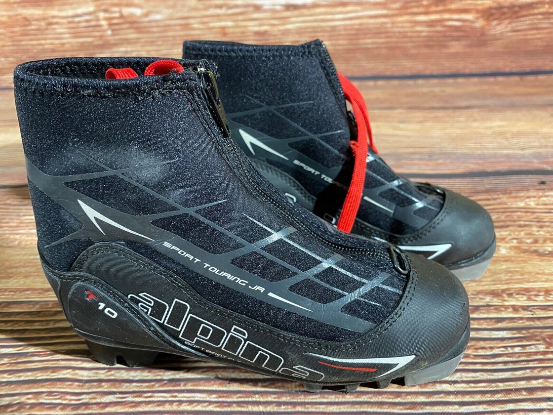 Alpina T10jr Kids Nordic Cross Country Ski Boots Size EU32 US1.5 NNN A-1164
