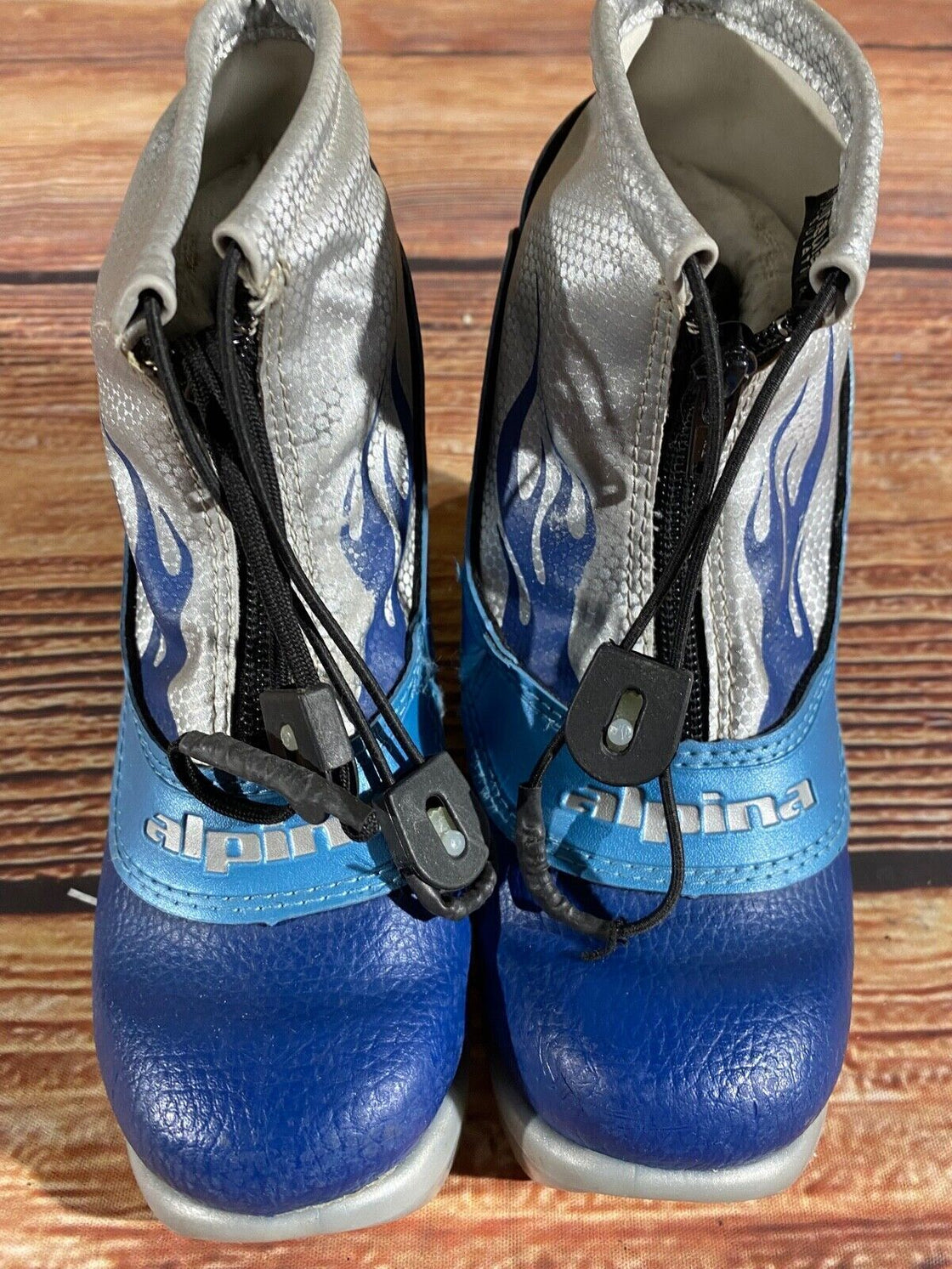 Alpina Frost Kids Nordic Cross Country Ski Boots Size EU30 US12 NNN A-1179