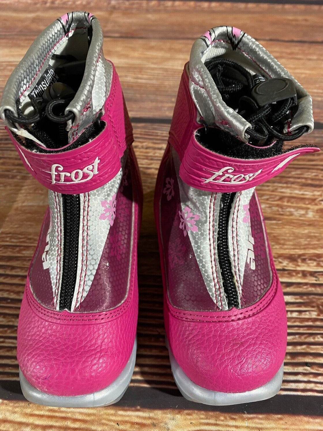 Alpina Frost Nordic Cross Country Ski Boots Kids Size EU26 US9 NNN A-1104