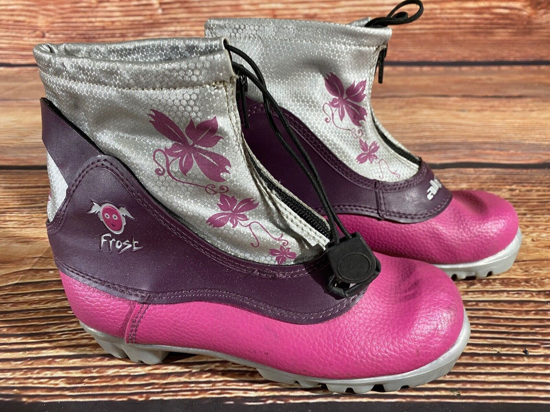 Alpina Frost Nordic Cross Country Ski Boots Kids Size EU33 US2 NNN A-1103