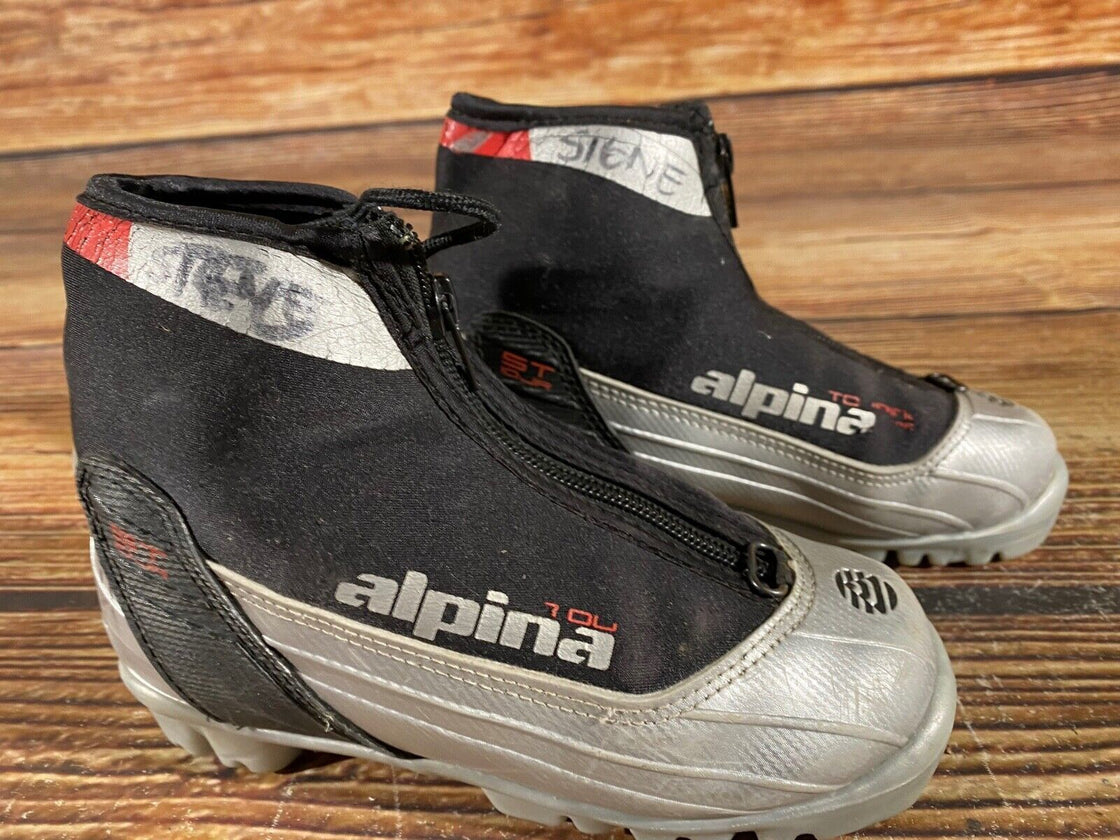Alpina ST10jr Kids Nordic Cross Country Ski Boots Size EU29 US11 for NNN A-902