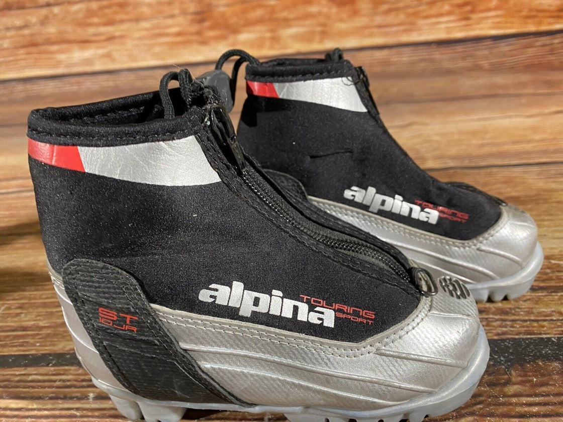 Alpina ST10 Kids Nordic Cross Country Ski Boots Size EU26 US9 for NNN A-913