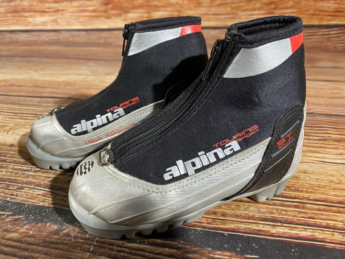 Alpina ST10jr Kids Nordic Cross Country Ski Boots Size EU27 US9.5 NNN A-879