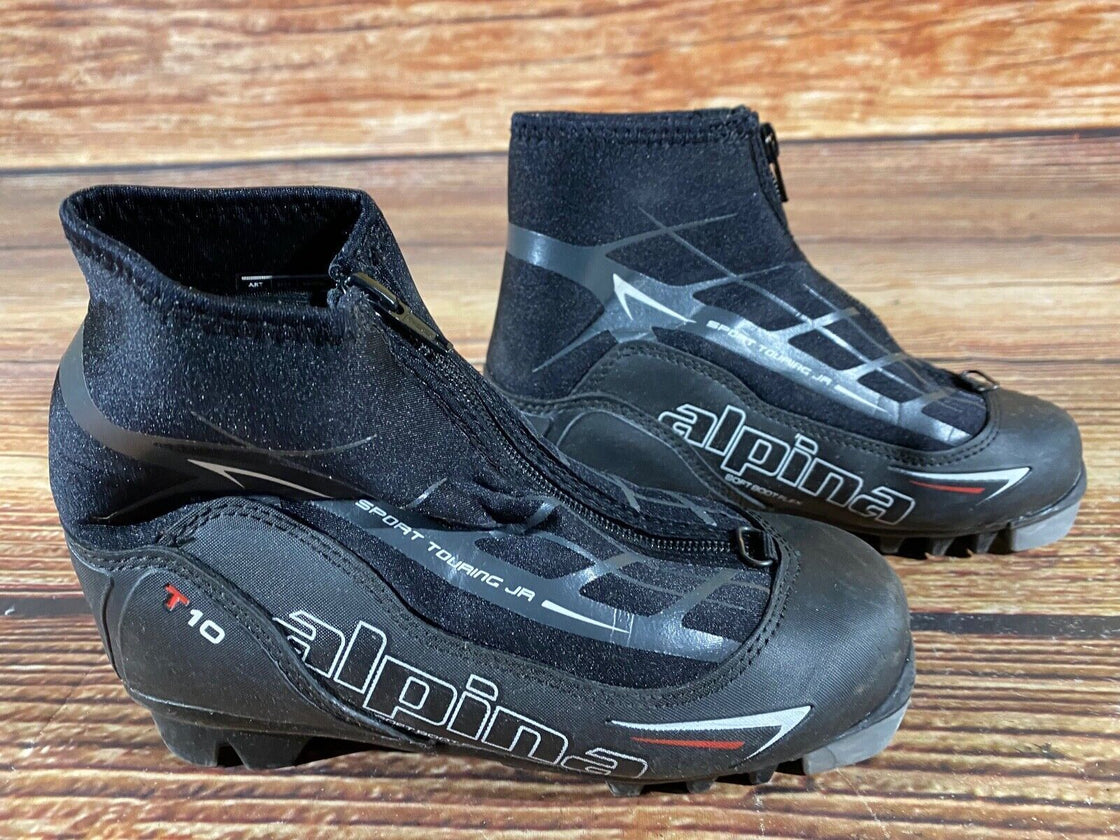 Alpina T10 Kids Nordic Cross Country Ski Boots Size EU33 US2 NNN A-756