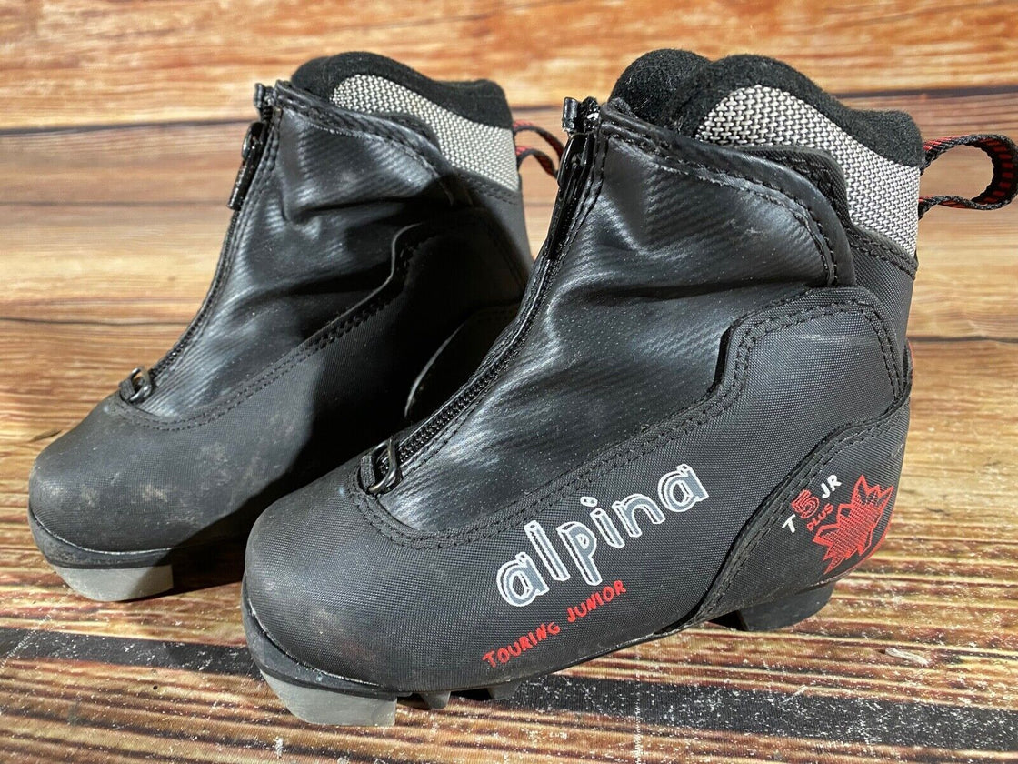 Alpina T5jr Kids Nordic Cross Country Ski Boots Size EU25 US8.5 NNN A-886