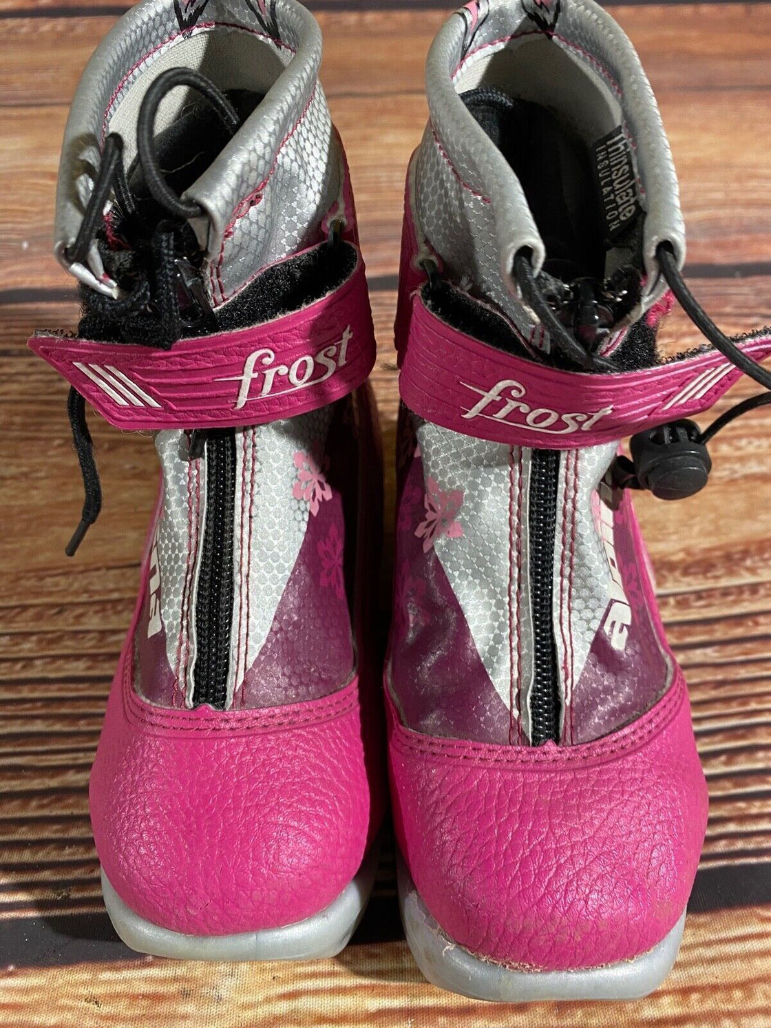 Alpina Frost Kids Nordic Cross Country Ski Boots Size EU28 US10.5 NNN A-1324