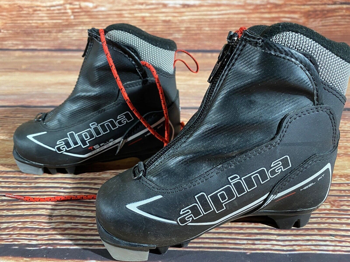Alpina T5plus Kids Nordic Cross Country Ski Boots Size EU27 US9.5 NNN A-1270