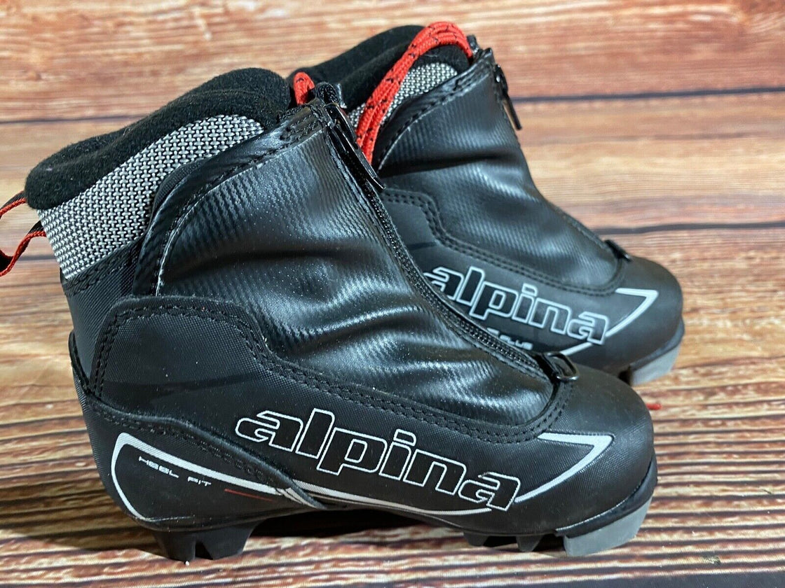 Alpina T5plus Kids Nordic Cross Country Ski Boots Size EU27 US9.5 NNN A-1270