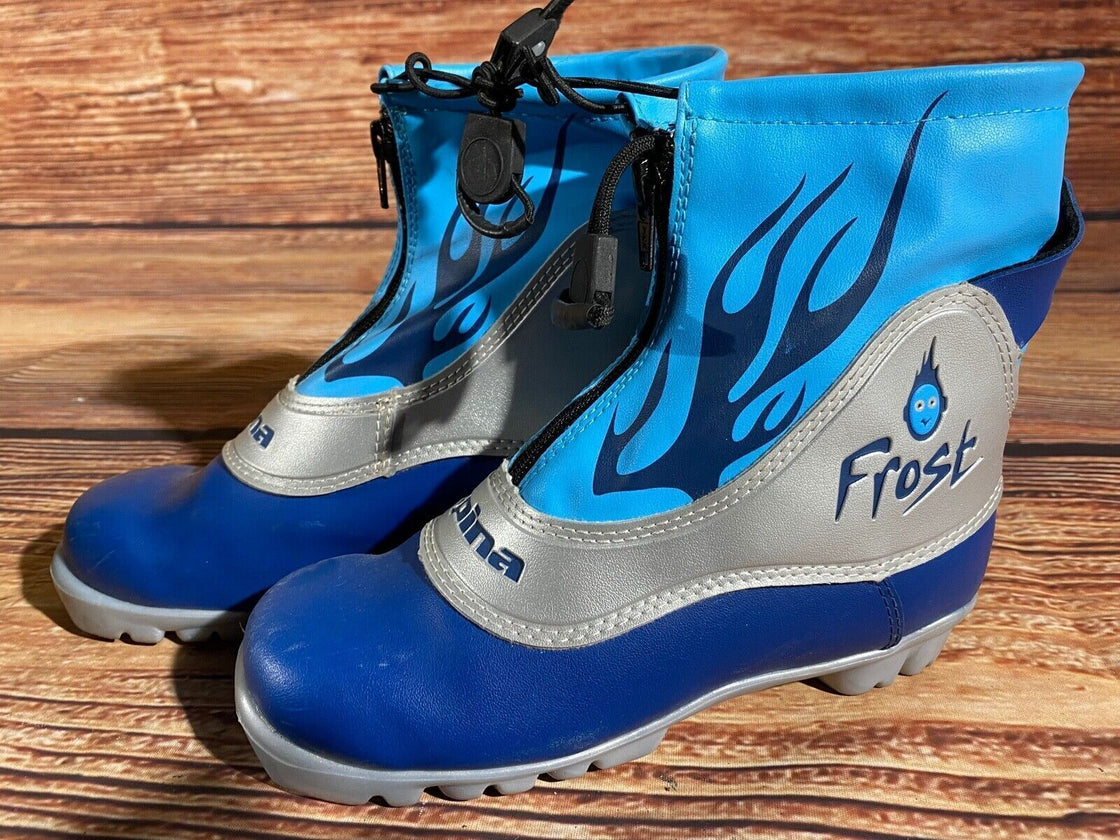 Alpina Frost Kids Nordic Cross Country Ski Boots Size EU36 US4.5 NNN A-1256