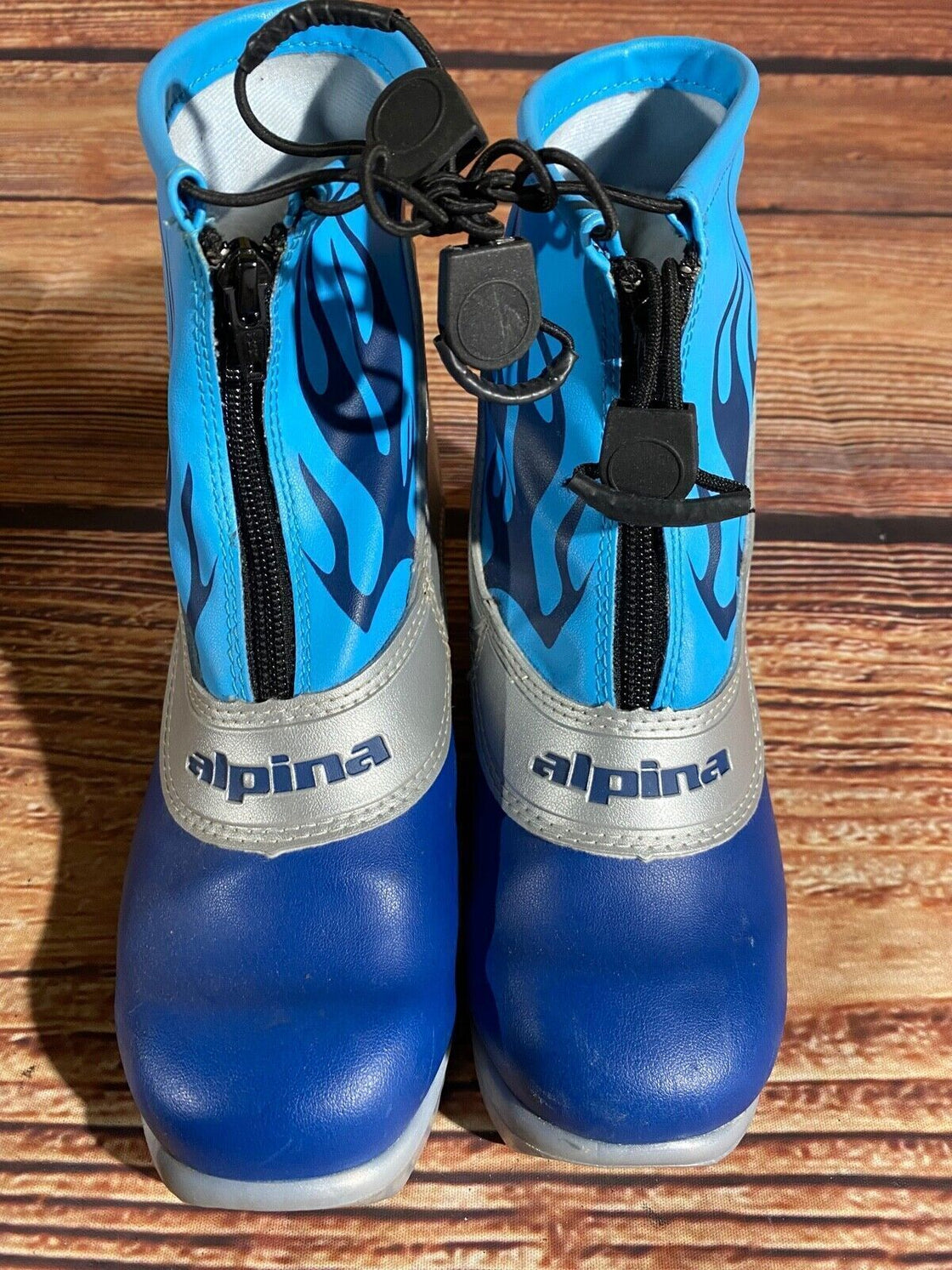 Alpina Frost Kids Nordic Cross Country Ski Boots Size EU36 US4.5 NNN A-1256