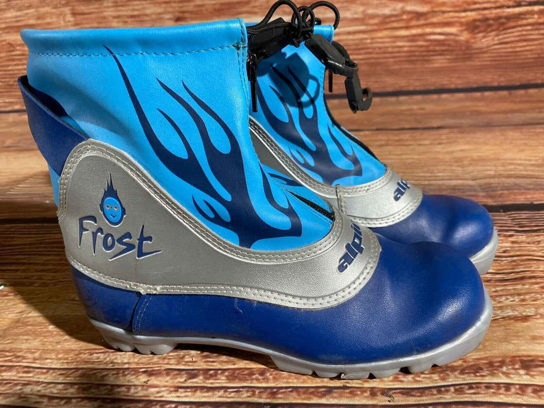 Alpina Frost Kids Nordic Cross Country Ski Boots Size EU36 US4.5 NNN A-1256