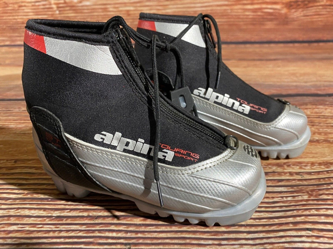 Alpina ST10jr Kids Nordic Cross Country Ski Boots Size EU27 US9.5 NNN A-1218
