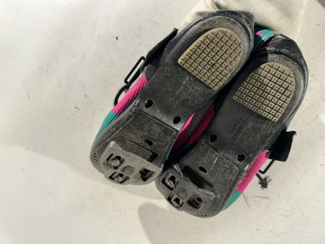 AGU Vintage Cycling Road Shoes EU41 US7 UK6 Mondo 255 cs611 Used