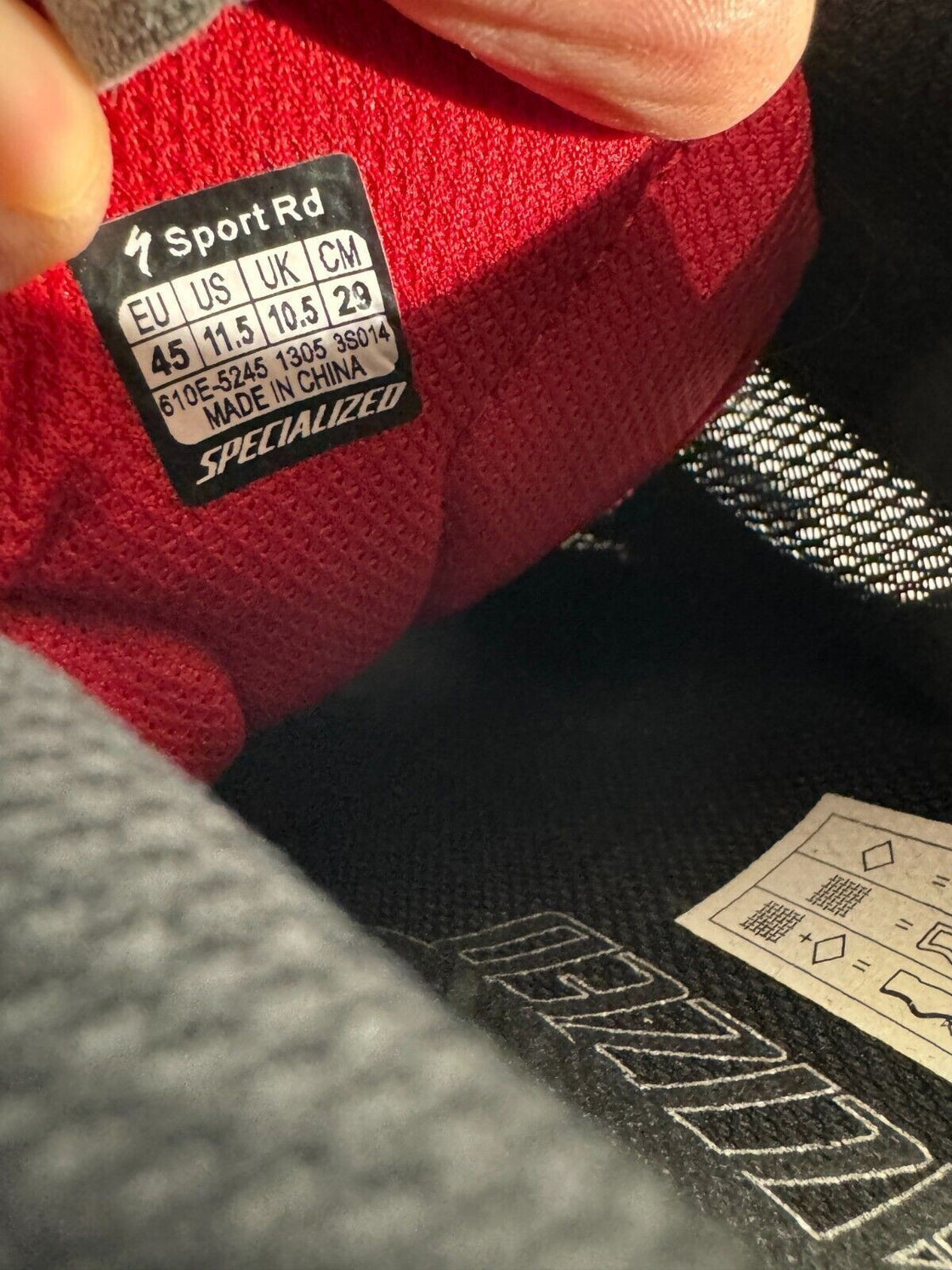 SPECIALIZED Sport Cycling Road Shoes EU45 US11.5 Mondo 290 cs511