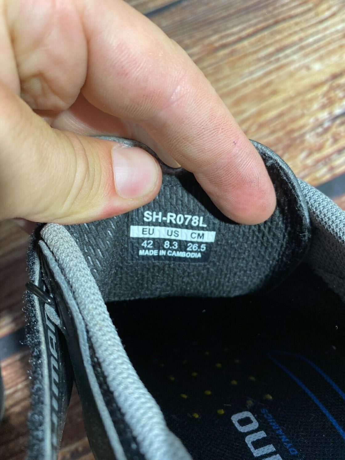 SHIMANO R078 Road Cycling Shoes Road Bike Boots 3 Bolts Size EU42  cs924