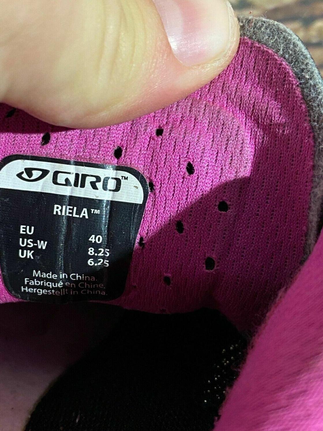 GIRO Riela Cycling Shoes Mountain Bike Shoes Ladies Size EU40 MTB Shoes cs1115