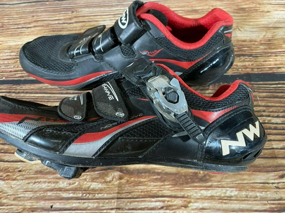 NORTHWAVE Road Cycling Shoes Road Bike Size EU42 US9.5 with SPD-SL Cleats cs893