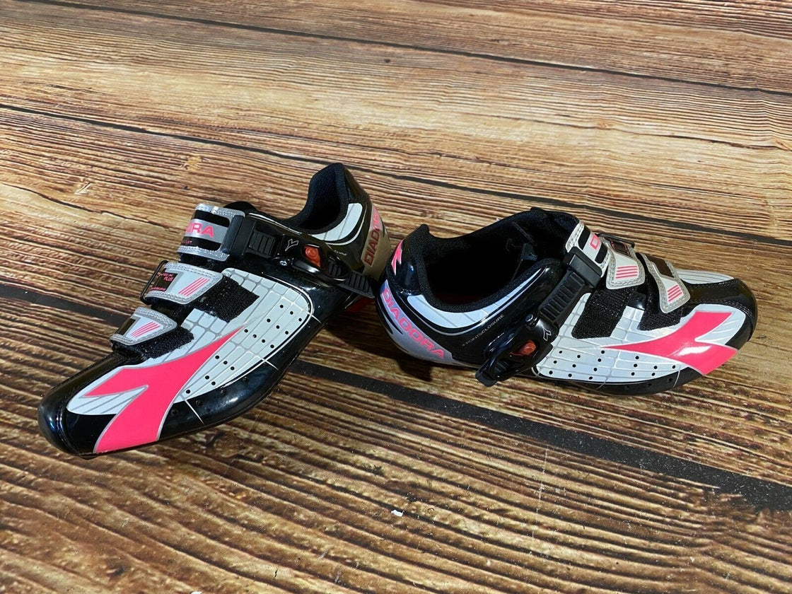 DIADORA Trivex Road Cycling Shoes Bicycle Shoes Ladies Size EU38 US7 NEW  cs828