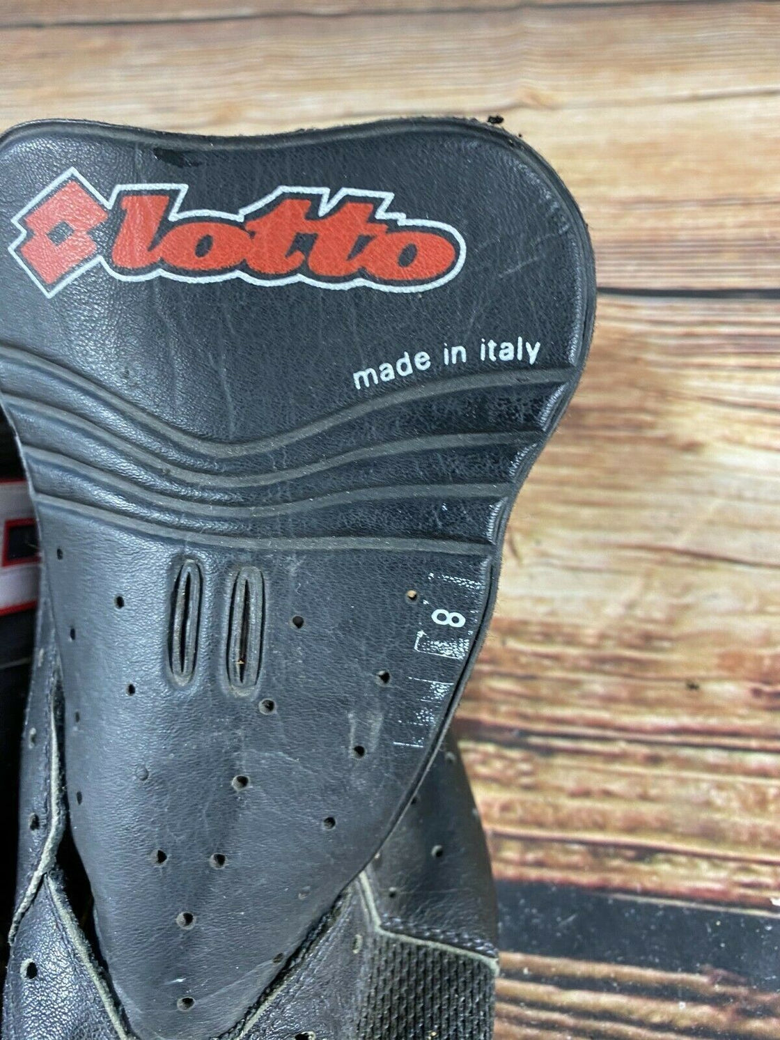 LOTTO San Remo Vintage Road Cycling Shoes Leather Retro EU40 US7.5 cs767