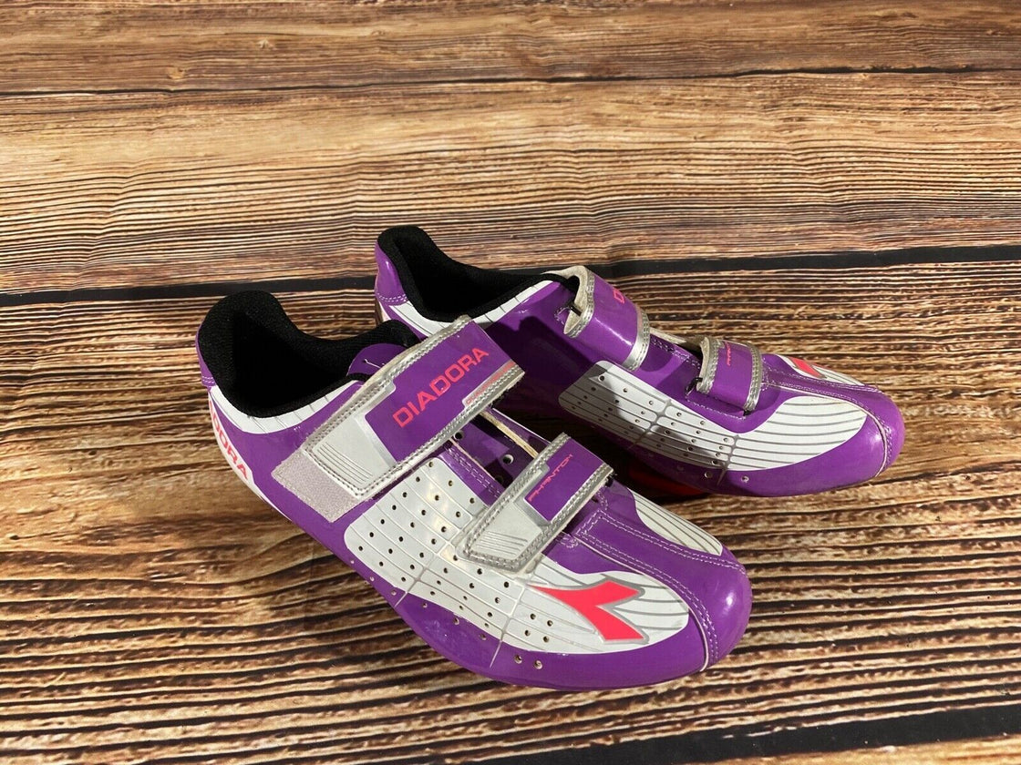 DIADORA Road Cycling Shoes Bicycle Shoes Ladies Size EU40 US8.5 Mondo 245  cs830