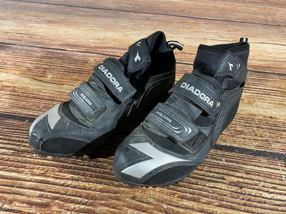 DIADORA Polaris Cycling MTB Shoes Mountain Bike Boots EU39 US6.5 Mondo 243 cs972