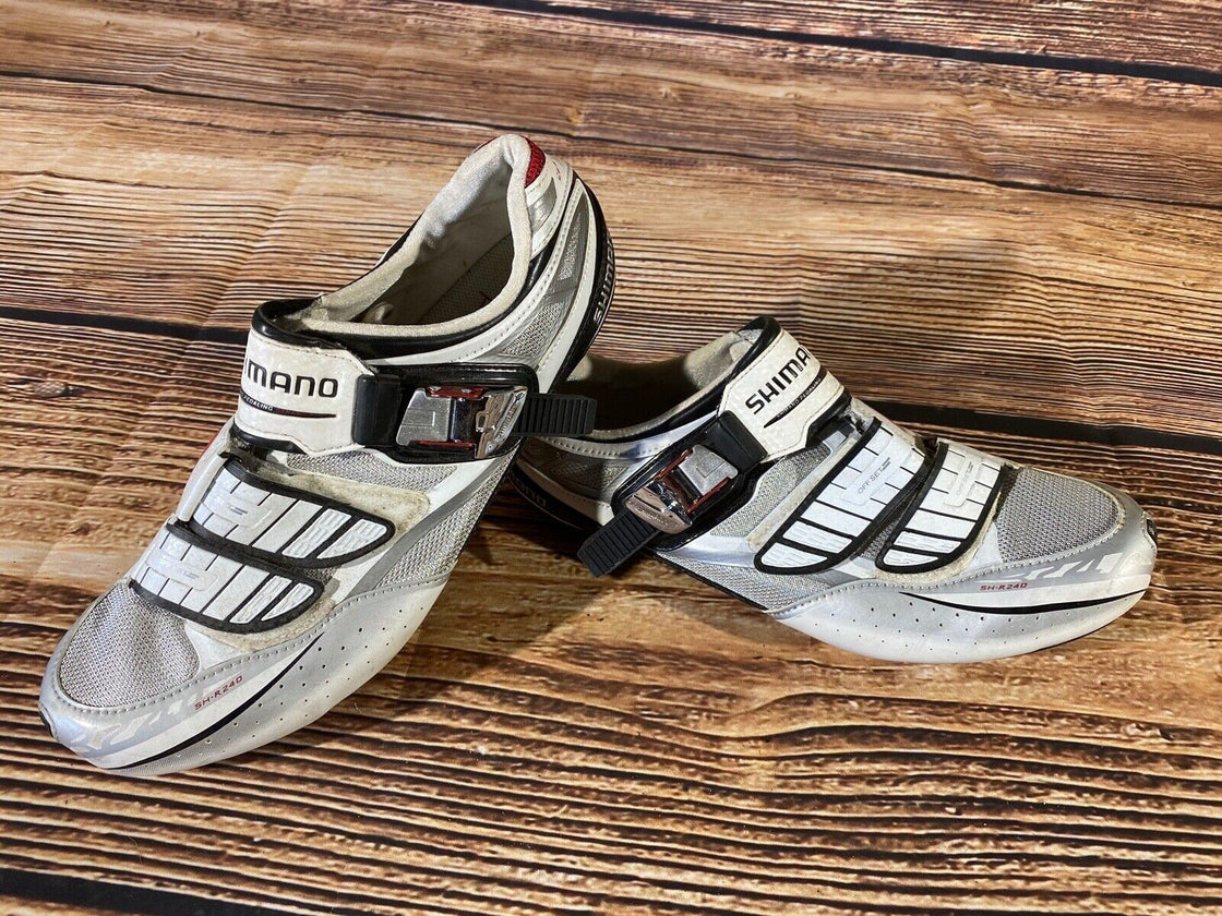 SHIMANO R240 Carbon Road Cycling Shoes Biking Size EU44 US9.7 Mondo 278 cs930