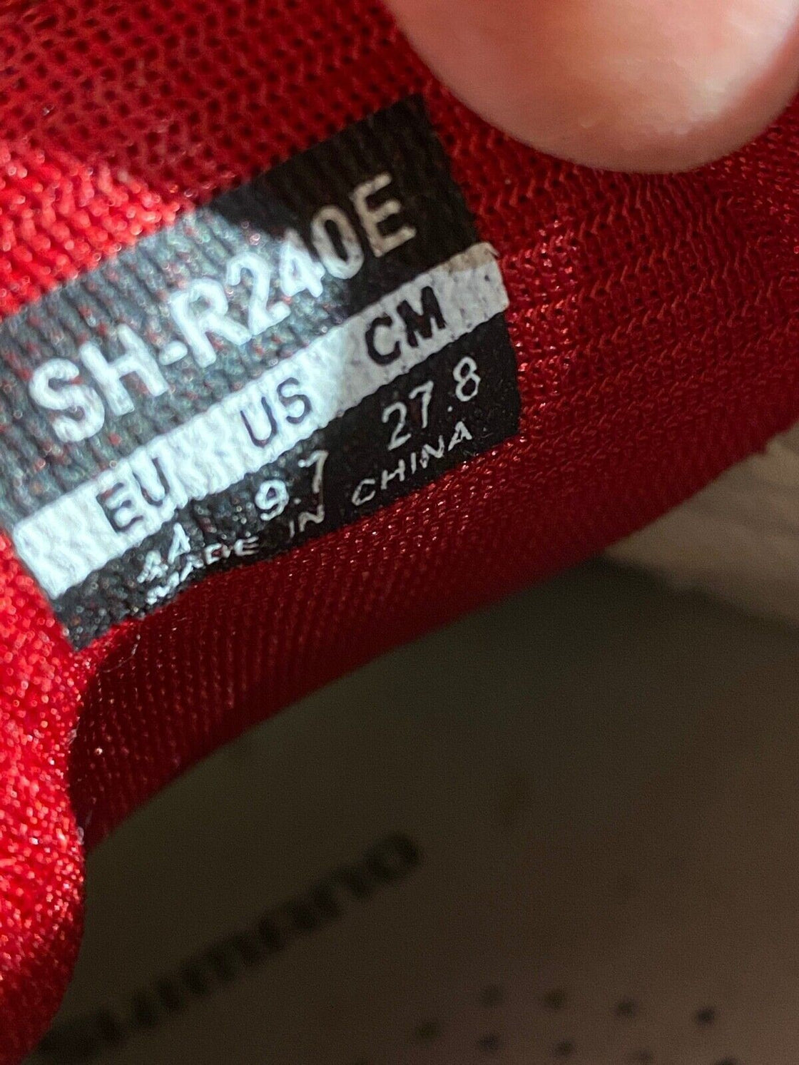 SHIMANO R240 Carbon Road Cycling Shoes Biking Size EU44 US9.7 Mondo 278 cs930