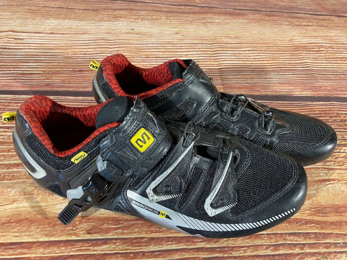 MAVIC Carbon Road Cycling Shoes 3 Bolts Size EU43 1/3  US9.5 Mondo 275 cs780
