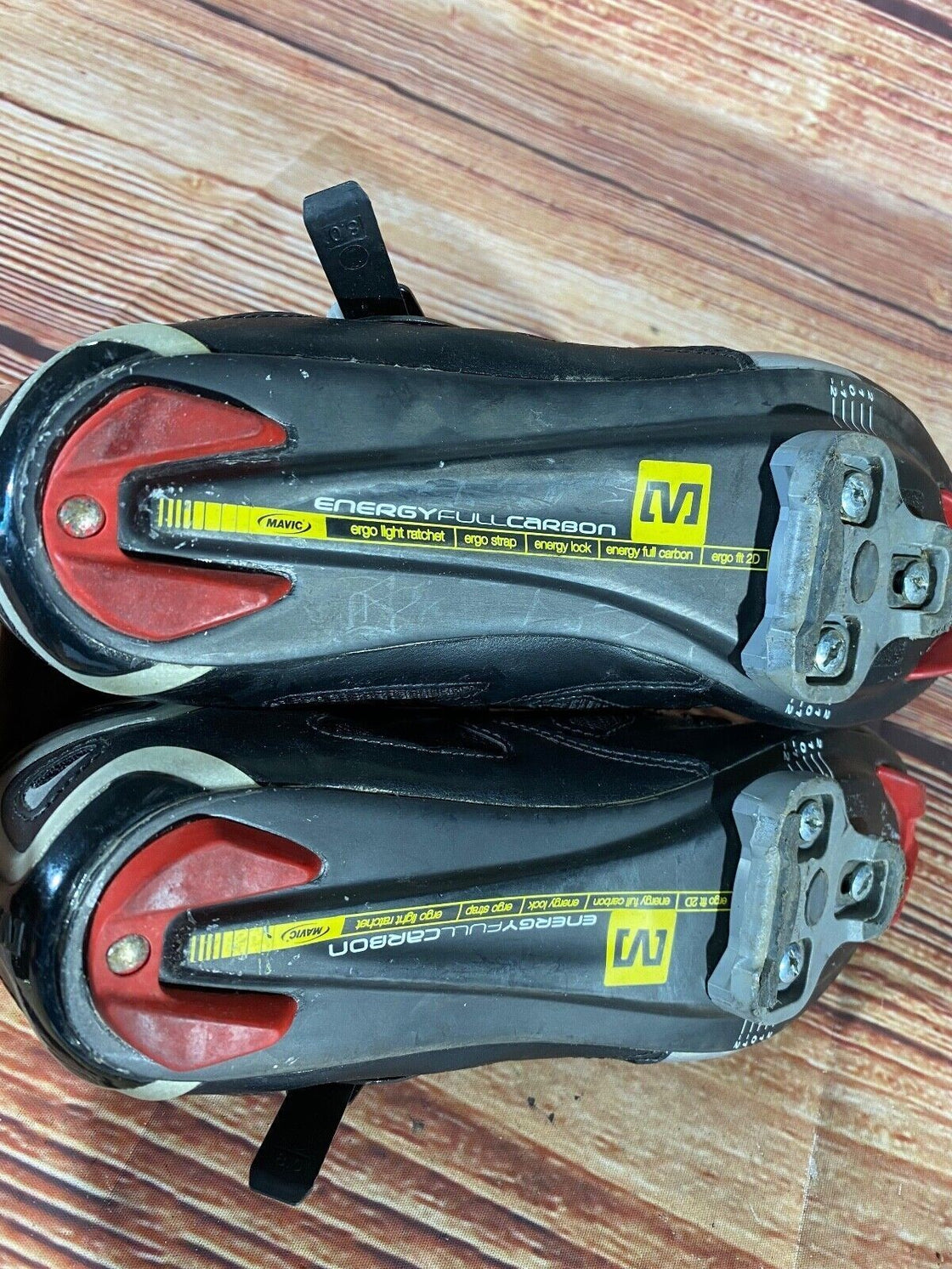 MAVIC Carbon Road Cycling Shoes 3 Bolts Size EU43 1/3  US9.5 Mondo 275 cs780