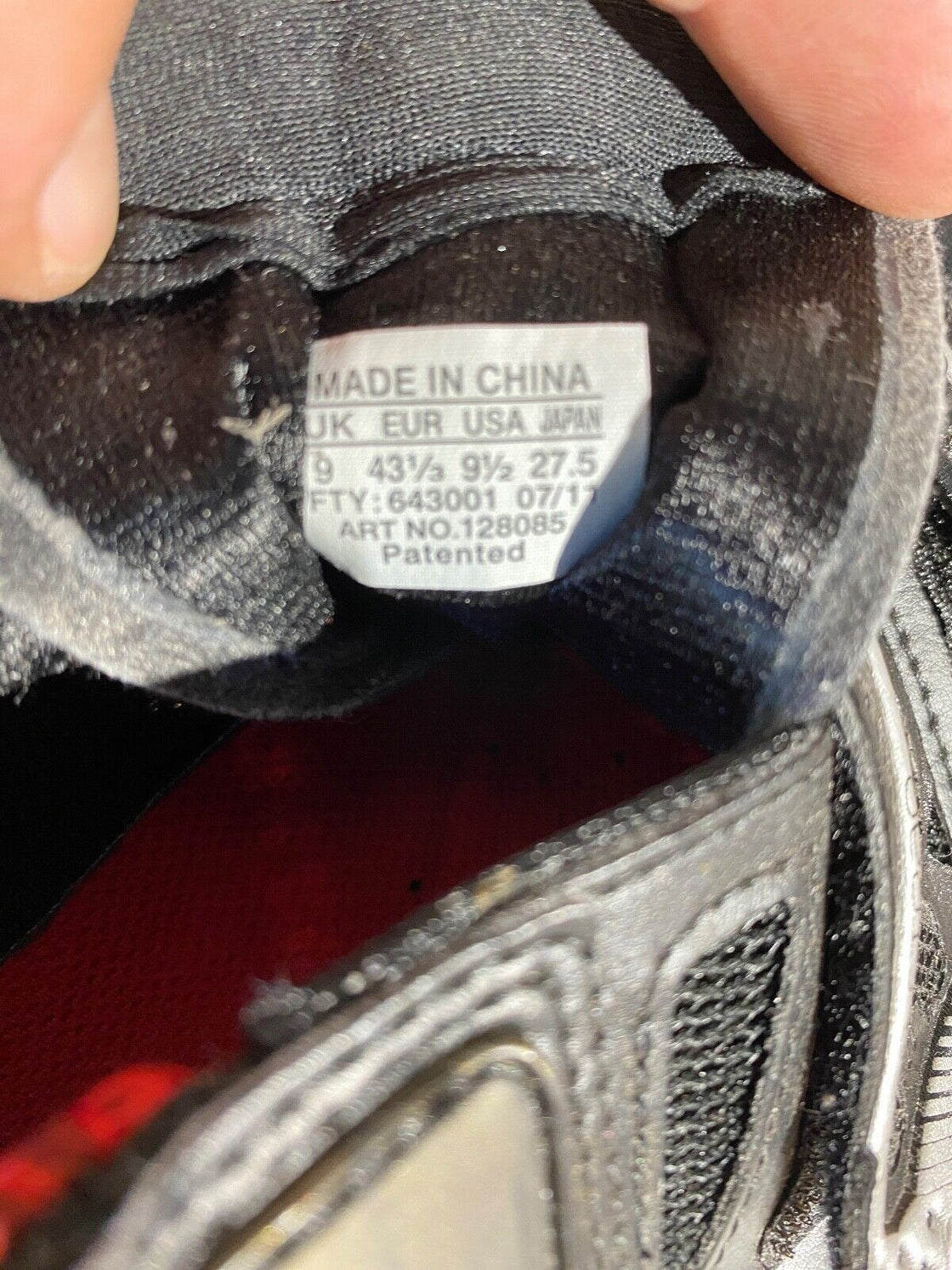 MAVIC Carbon Road Cycling Shoes 3 Bolts Size EU43 1/3  US9.5 Mondo 275 cs780