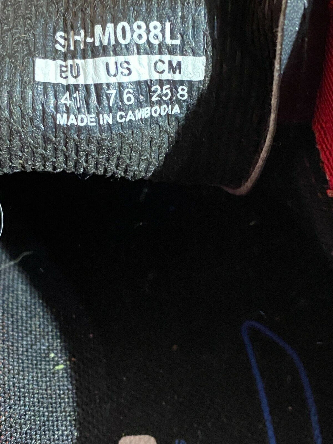 SHIMANO M088 Cycling MTB Shoes Mountain Bike Boots EU41 US7.6 Mondo 258 cs1155