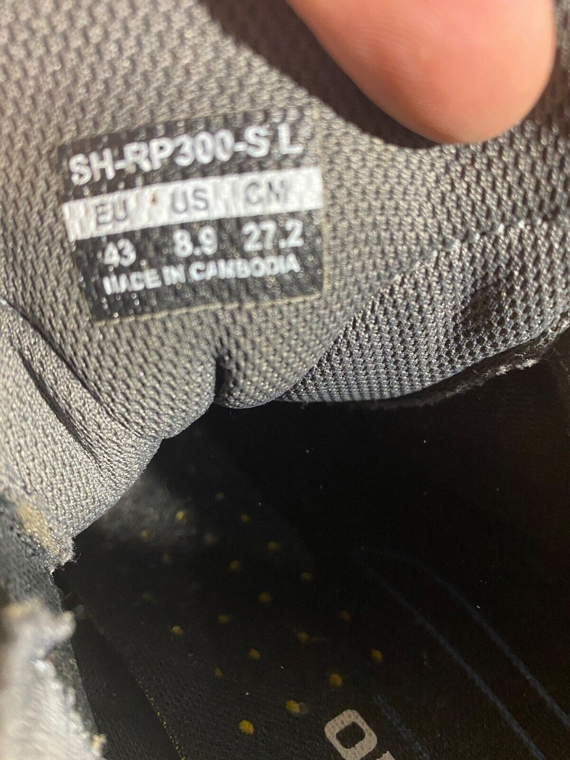 SHIMANO RP3 Road Cycling Shoes Biking Boots Size EU43 US8.9 Mondo 272 cs949