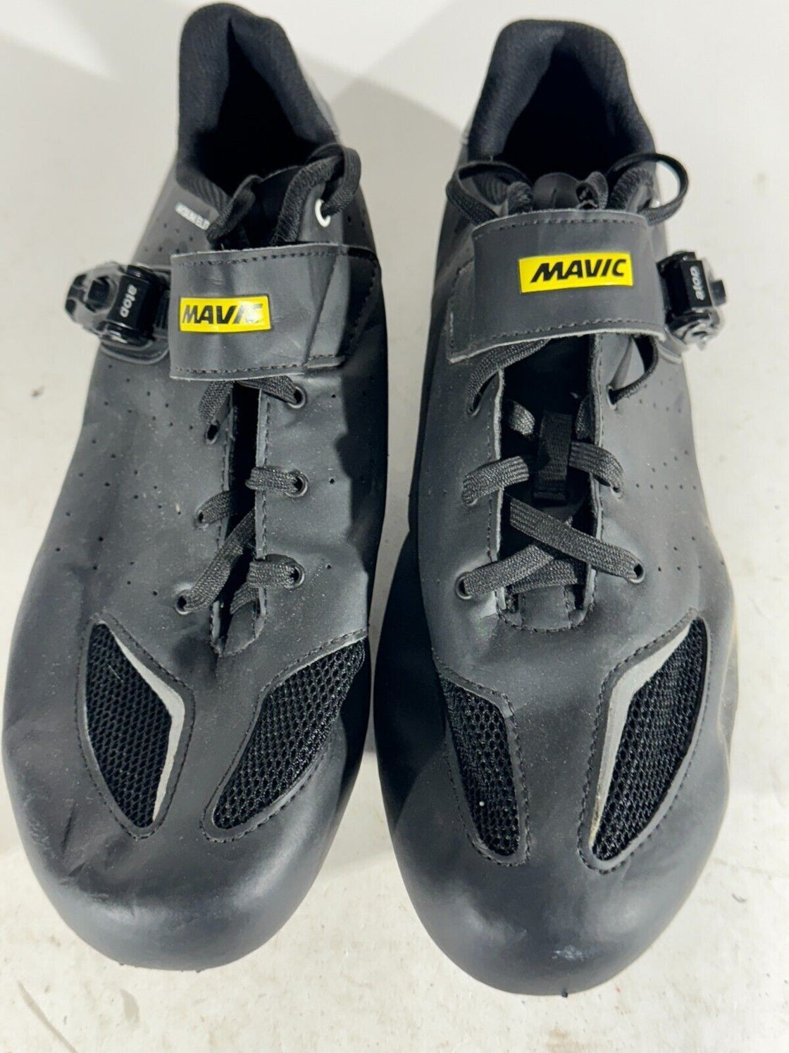 MAVIC Aksium Carbon Road Cycling Shoes Boots 3 Bolts EU46 US11.5 Mondo 295 cs479