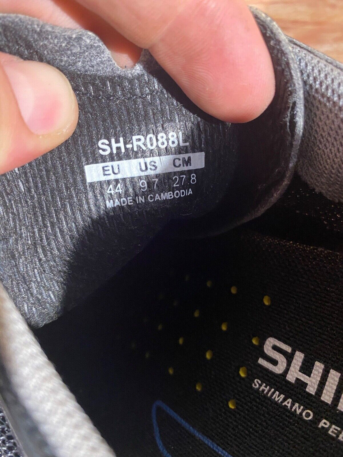 SHIMANO R088 Road Cycling Shoes Biking Boots Size EU44 US9.7 Mondo 278 cs939