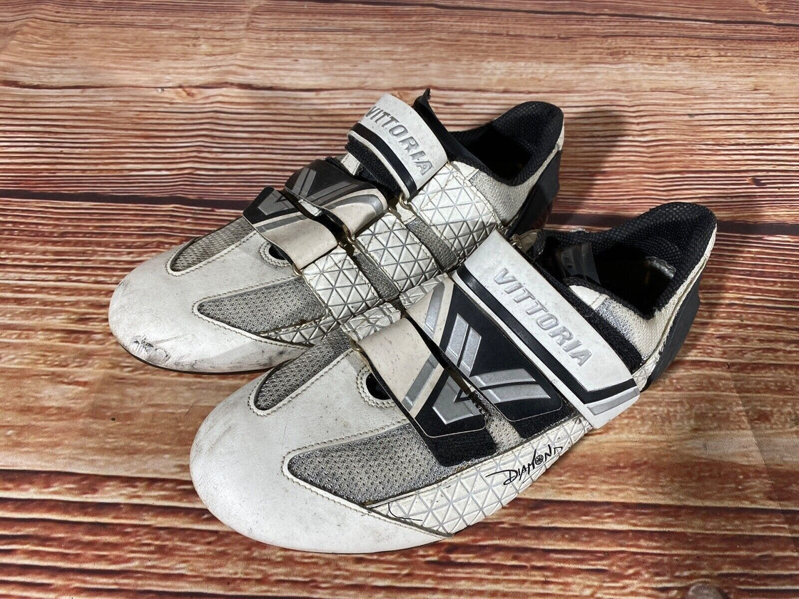 VITTORIA Diamond  Road Cycling Shoes Size 3 Bolts EU44 US10 Mondo 275 cs792