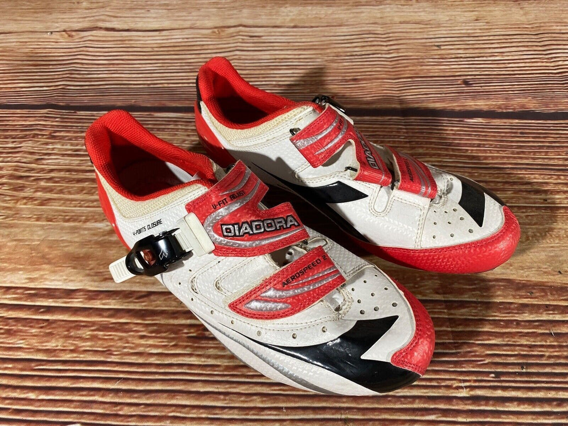 DIADORA Aero Speed Triathlon Road Cycling Shoes Size EU40 US7 Mondo 255  cs820